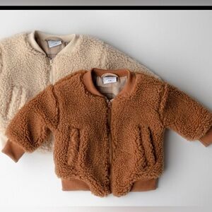 Orcas Lucille Teddy Bear Fleece Zip Up Jacket